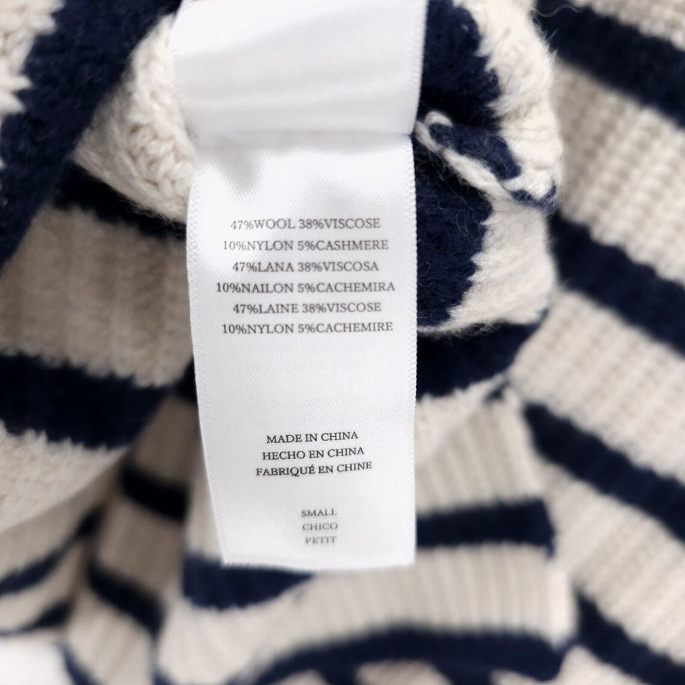 Nwt Rails Claudia Sweater Cream Navy Blue Stripe … - image 8